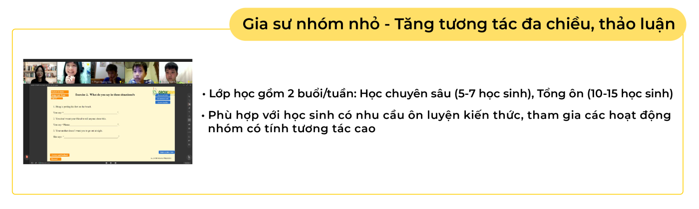 Gia sư nhóm nhỏ