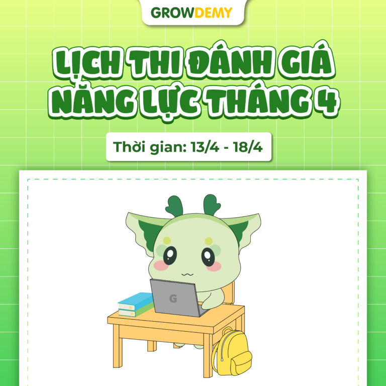 Thông báo thi đánh giá năng lực định kỳ tháng 4