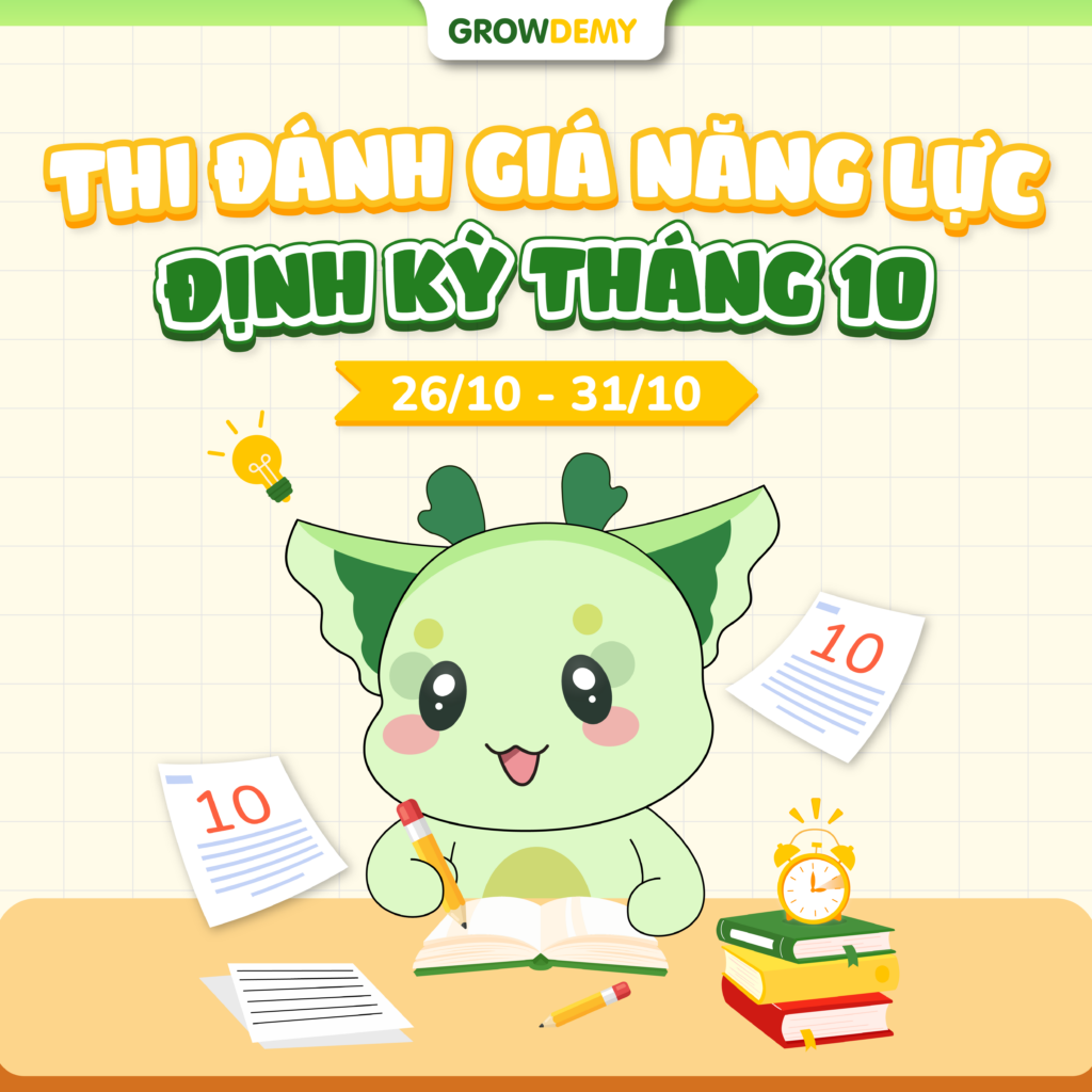 Thông báo kỳ thi đánh giá năng lực định kỳ tháng 10
